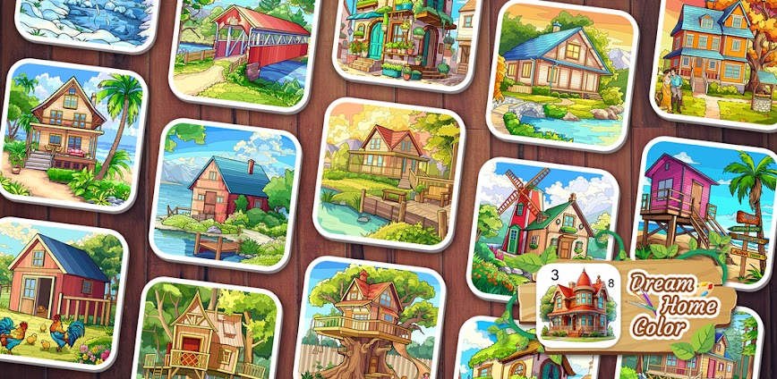 Dream Home Coloring book