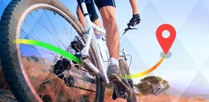 Bike Ride Tracker. Bicycle GPS