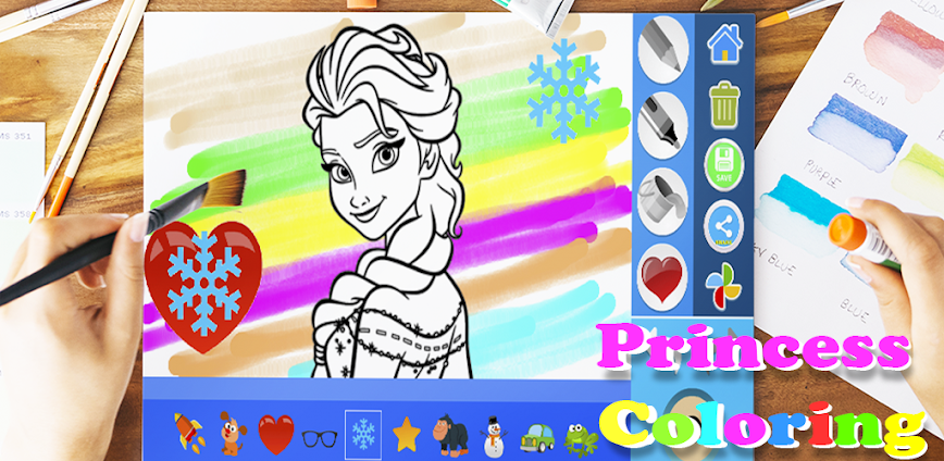 Princess Coloring Pages.