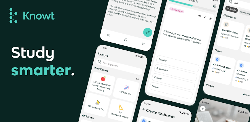 Knowt: AI Flashcards & Notes