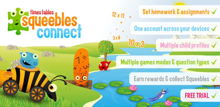 Squeebles Times Tables Connect