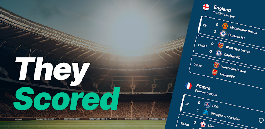 TheyScored: Live Soccer Scores