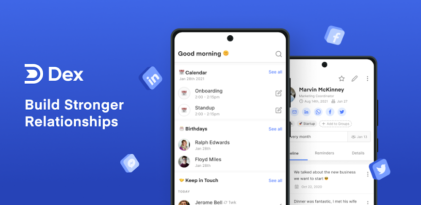 Dex – Rolodex and Personal CRM