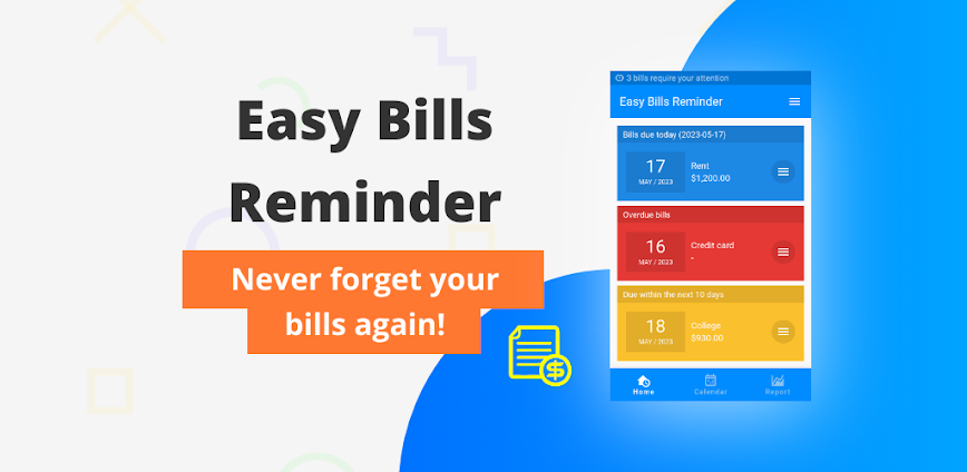 Easy Bills Reminder/Organizer